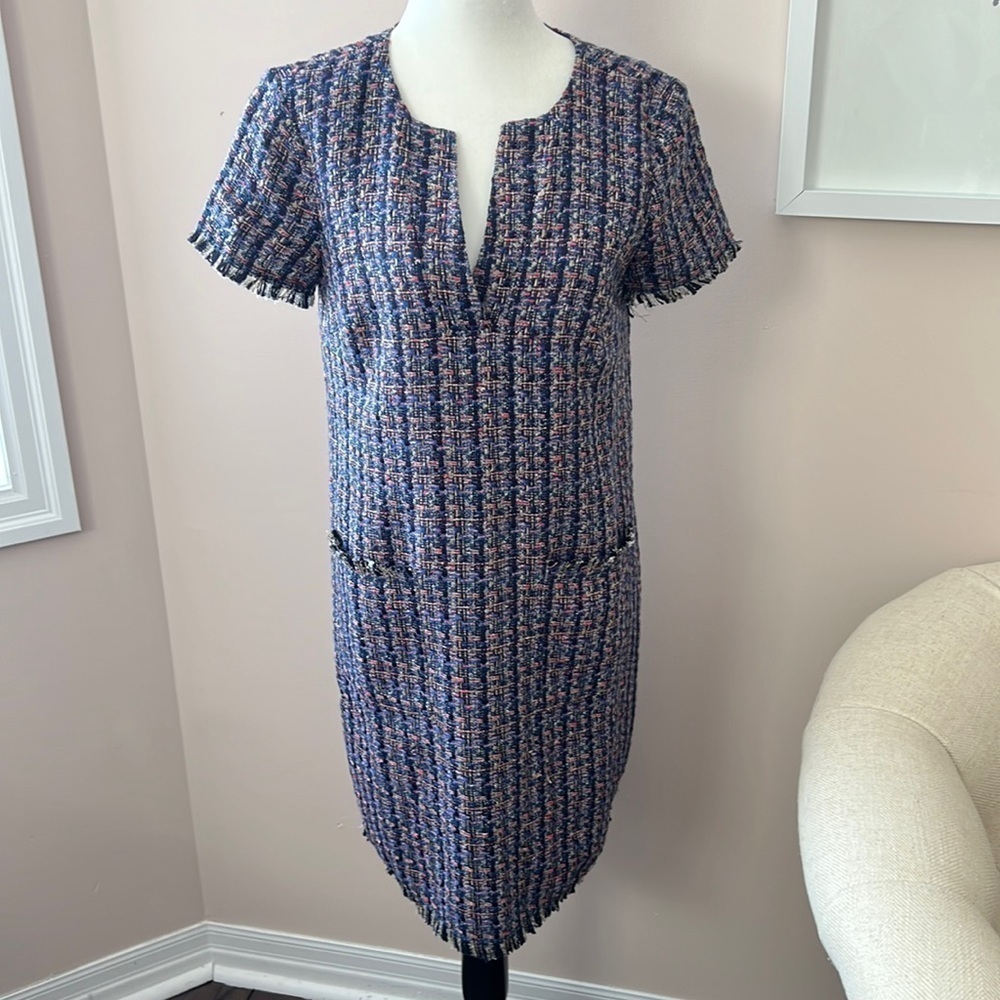 ANN Taylor l Tweed Short Sleeve Dress